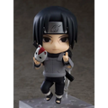 Naruto Itachi Uchiha Nendoroid Anbu Black Ops figurin med svart hår, silver huvudband, grå outfit och vit räv mask