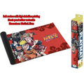 Röd Naruto-tematiserad spelmatta Konoha Team med HD-tryck och stötdämpande gummiunderlag