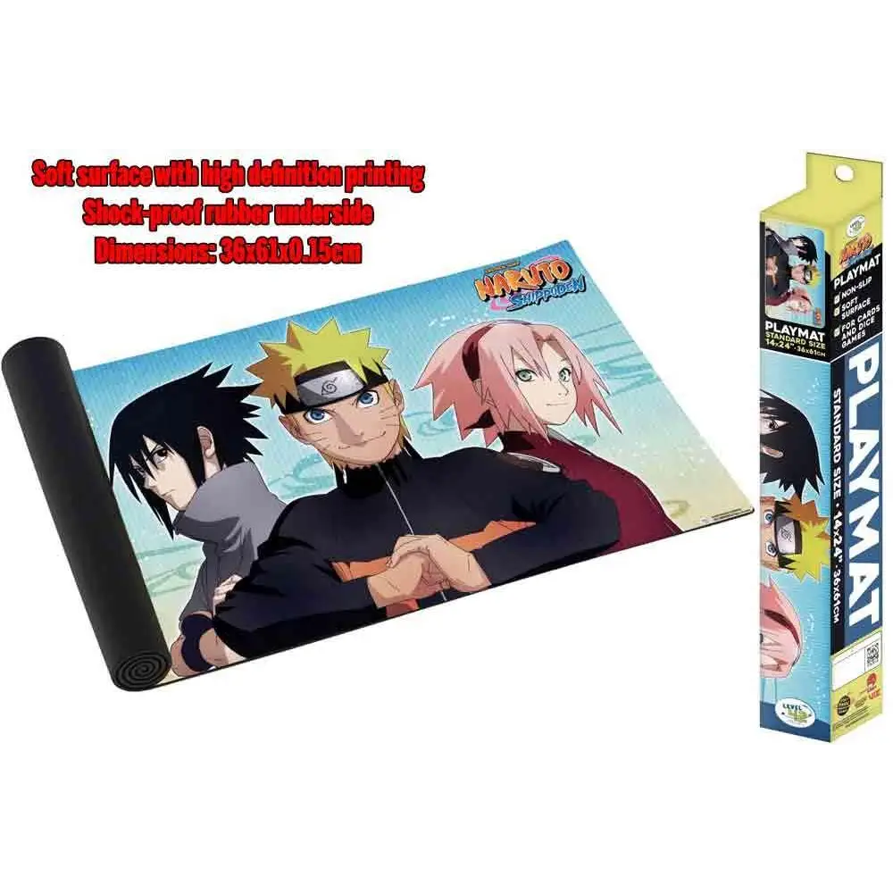 Naruto Shippuden spelmatta Trio med Naruto, Sasuke och Sakura