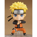 Chibi Naruto Uzumaki Nendoroid 4th Rerun-figur med gula spikar, blå ögon och orange overall