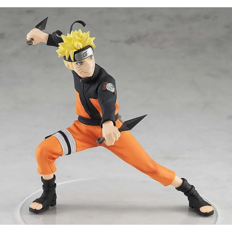Naruto Uzumaki POP UP PARADE-figur i orange och svart, dynamisk stridsposition