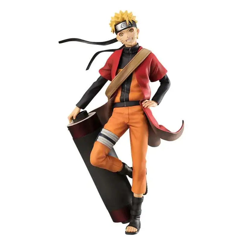 Naruto Uzumaki Sage Mode Gem Staty actionfigur i orange-röd outfit med svarta accenter