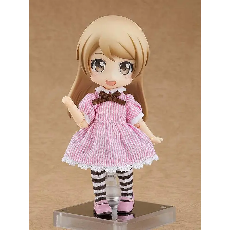 Nendoroid Doll Alice - En Ny Färg med långa blonda hår i randig klänning