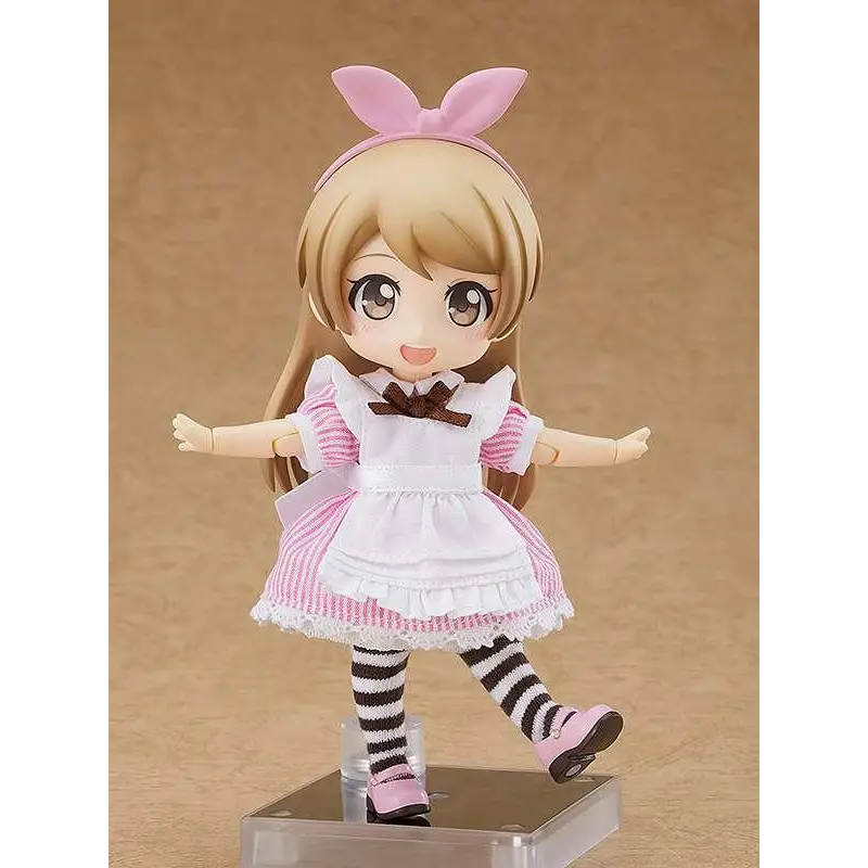 Chibi Nendoroid Doll Alice i En Ny Färg med blont hår och kaninhuvudband