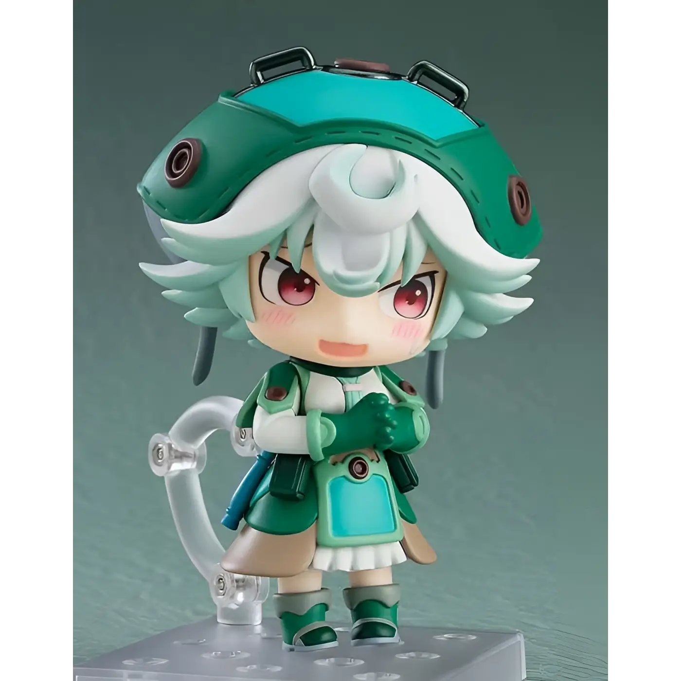 Chibi Nendoroid-figur av Prushka från Made in Abyss med mintgrönt hår