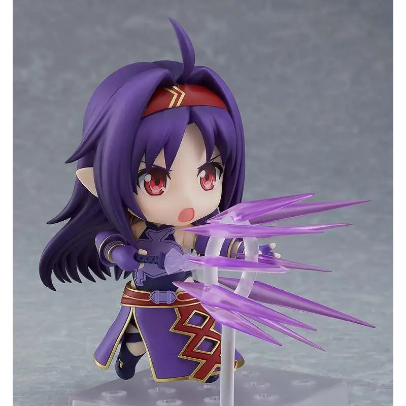 Nendoroid Yuuki från Sword Art Online med lila hår och röda ögon