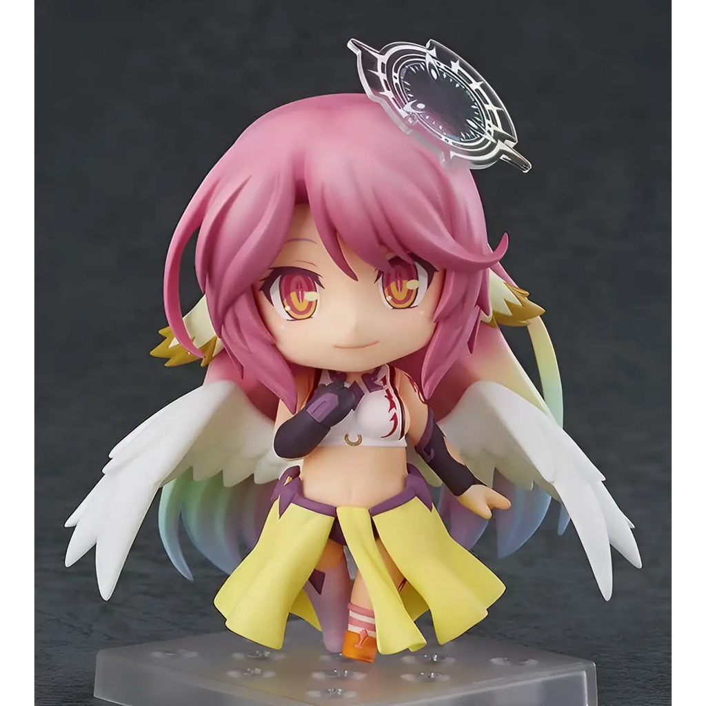 Jibril Nendoroid från No Game No Life, rosa hår, vita vingar