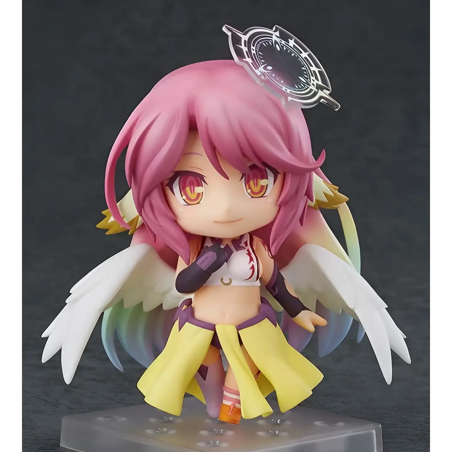 Jibril Nendoroid från No Game No Life, rosa hår, vita vingar