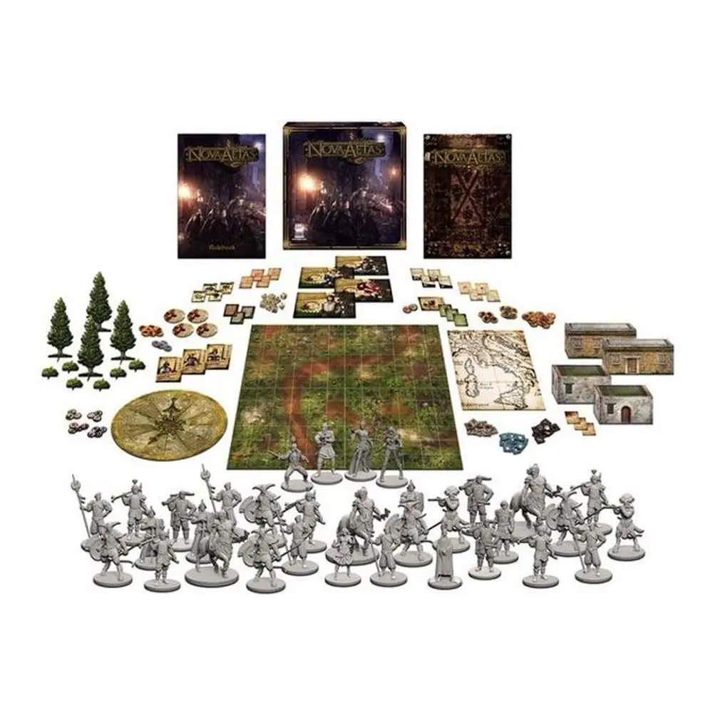 Kroma Atlas från Nova Aetas med detaljerad karta och figurer