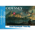 Odyssey of the Dragonlords OTD Aresia Apokalypsi poster karta med drake över landskap