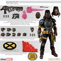Svart och gul rustad actionfigur av Bishop, den siste X-Mannen, One:12 Collective