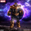 Guld- och svart rustad Thanos-actionfigur från One:12 Collective, Marvel