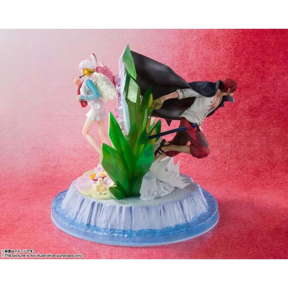 One Piece Zero Extra Battle: Shanks och Uta-statyer i dynamiska poser