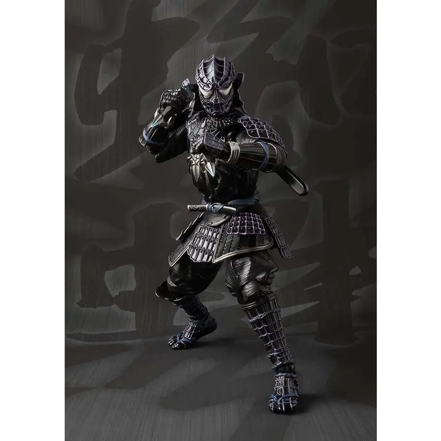 Onmitsu Black Spider-Man Samurai Edition actionfigur i svart rustning