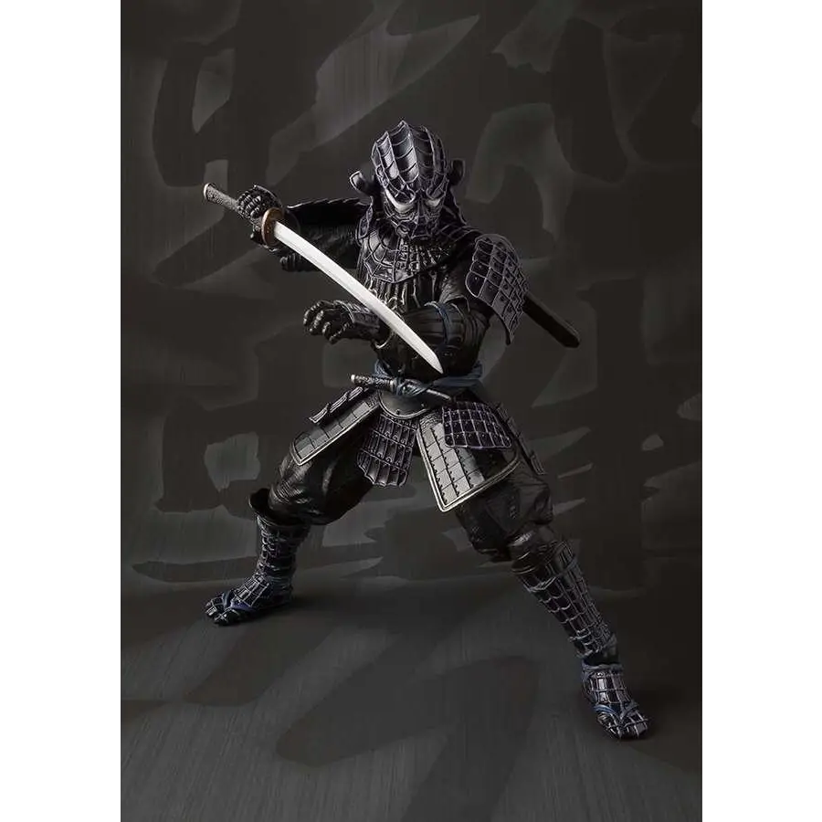 Onmitsu Black Spider-Man Samurai Edition action figure med svärd