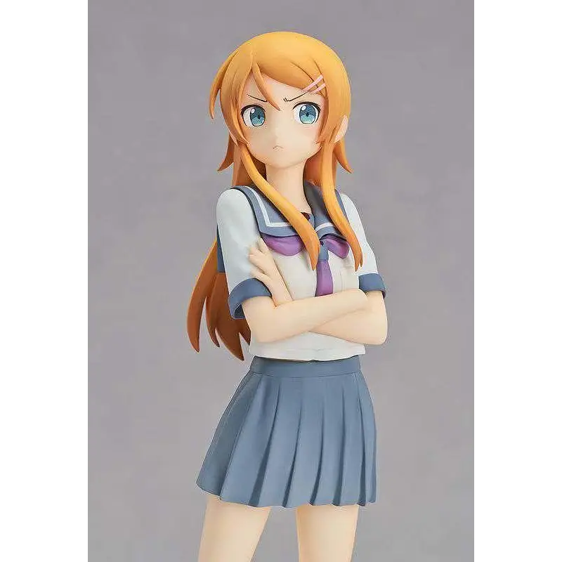 Oreimo Kirino Kousaka figurin med orange hår i vitblå sjömanuniform med lila accenter