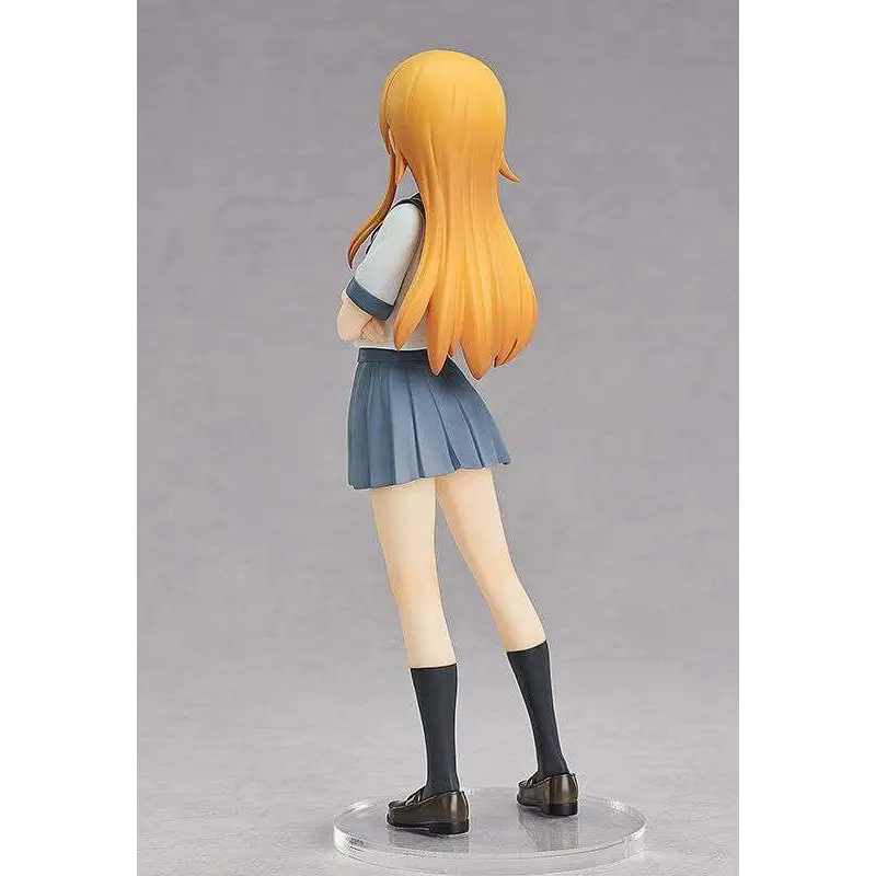 Guldigt hår animeflicka Kirino Kousaka-figur i blå veckad kjol och vit skjorta
