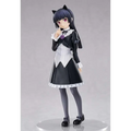Oreimo Kuroneko POP UP PARADE-figur med svartvit kammarjungfrudräkt, katöron, lila rosbrosch och svarta skor
