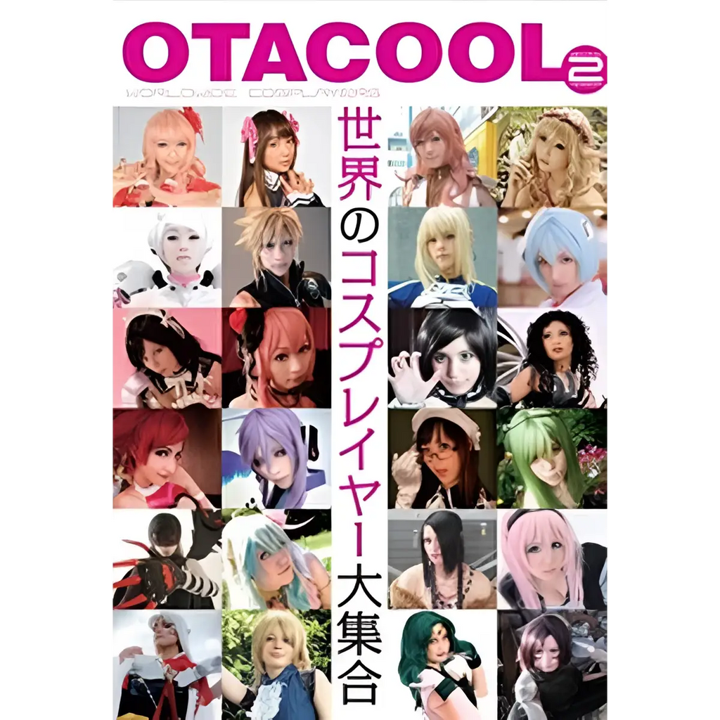 Omslag för Otacool vol.2 med cosplayers i färgglada kostymer