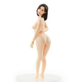 Naken Plamax-figur av Yu Shinoda, detaljerad modell med kort svart hår