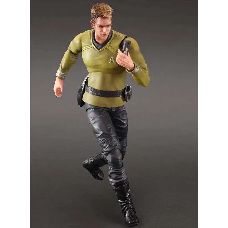 Olivegrön Starfleet-officer actionfigur i Play Arts Kai Captain James T. Kirk