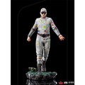 Vit Polka-Dot Man-statyett från The Suicide Squad 1/10 Art Scale, med vit dräkt och goggles