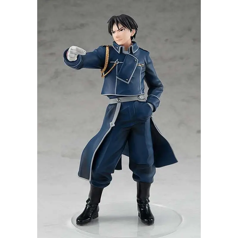 POP UP PARADE Roy Mustang-figur i blå militäruniform med silverkant och svarta stövlar