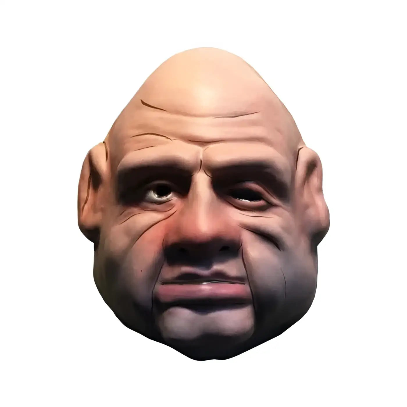 Realistisk, skallig Pinhead-mask med detaljerade rynkor och livlik hudton