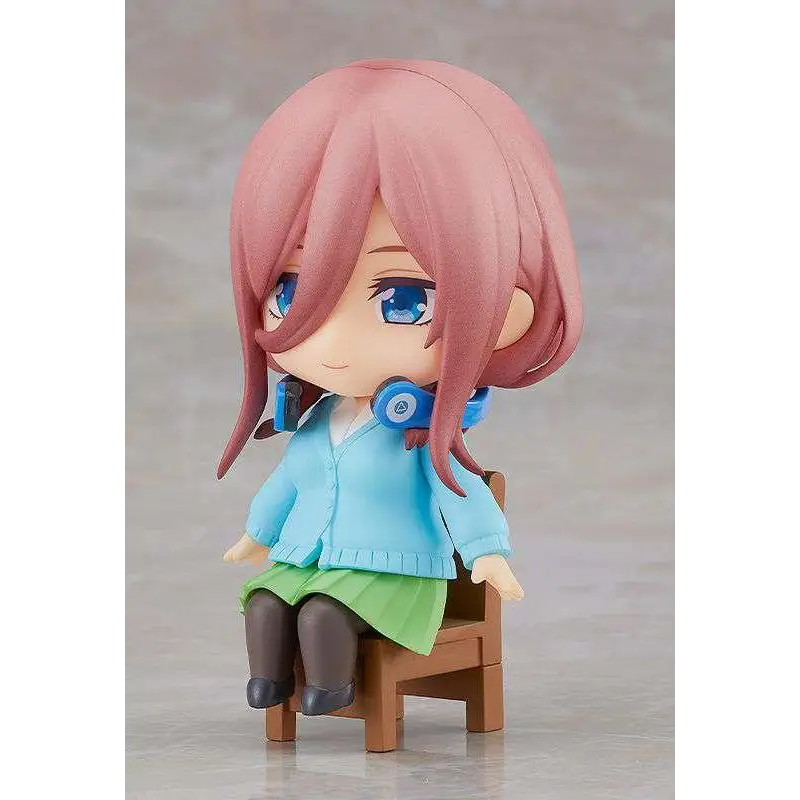 Chibi Nendoroid Quintessen Quint Miku figurine med rosa hår och blå ögon