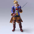 Ramza Beoulve Bring Arts actionfigur med blondhårig karaktär i blå-guld rustning och svärd