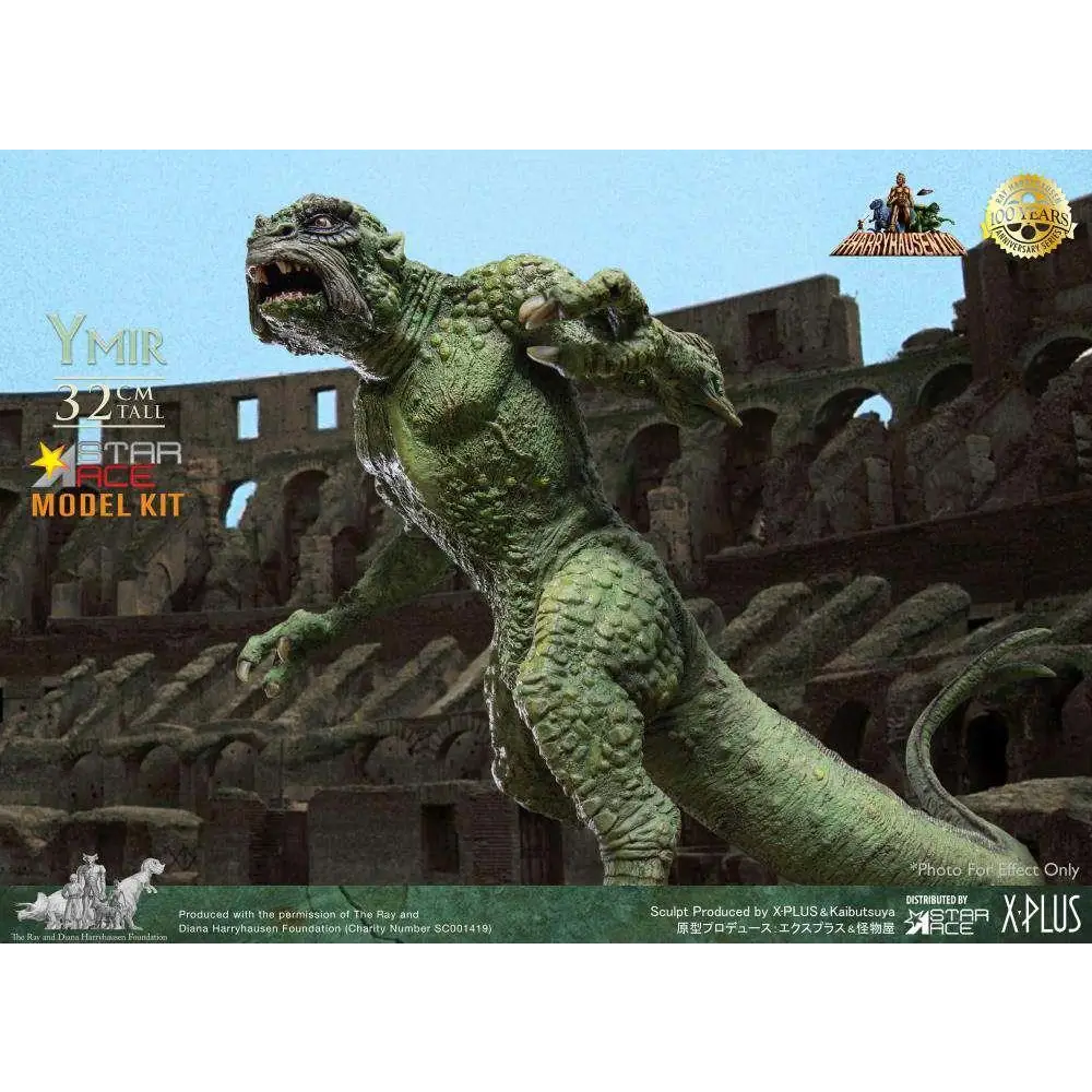 Grön, fjällig Ymir-monstermodellkit från X-Plus av Ray Harryhausen