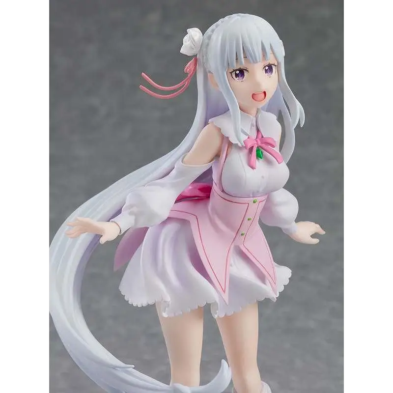 Emilia Memory Snow-figur från Re:Zero med silverhår och lila ögon