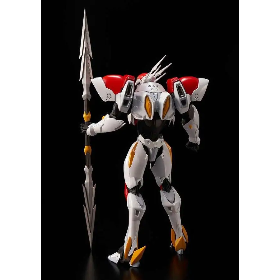 Riobot Tekkaman Blade AF vit-röd rustad robotfigur med spjut