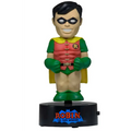 Robin Body Knocker 6’’ bobblehead i grön-röd kostym med svart bas