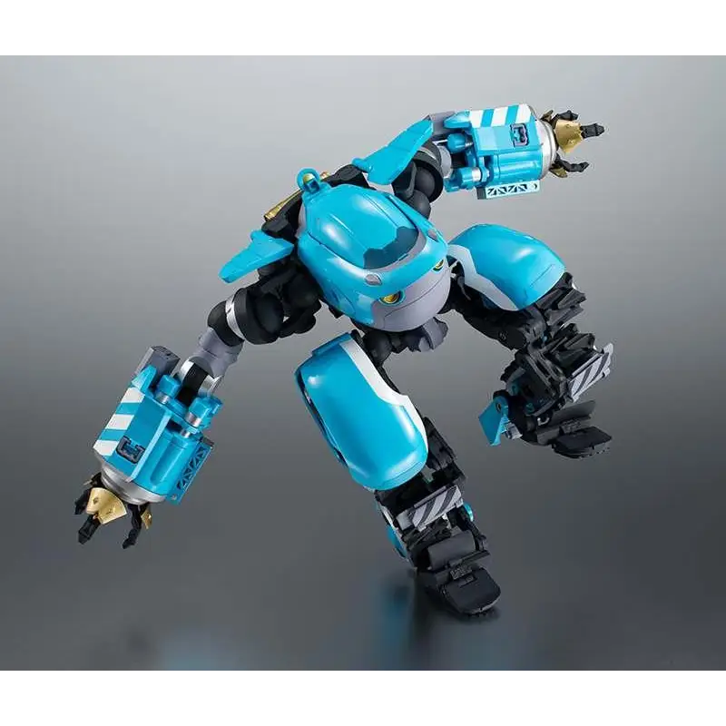Robot Spirits Sakugan Big Tony: blå-svart robotfigur med gulddetaljer