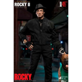Svart 1/6 Rocky Balboa-figur med svart bomberjacka och byxor