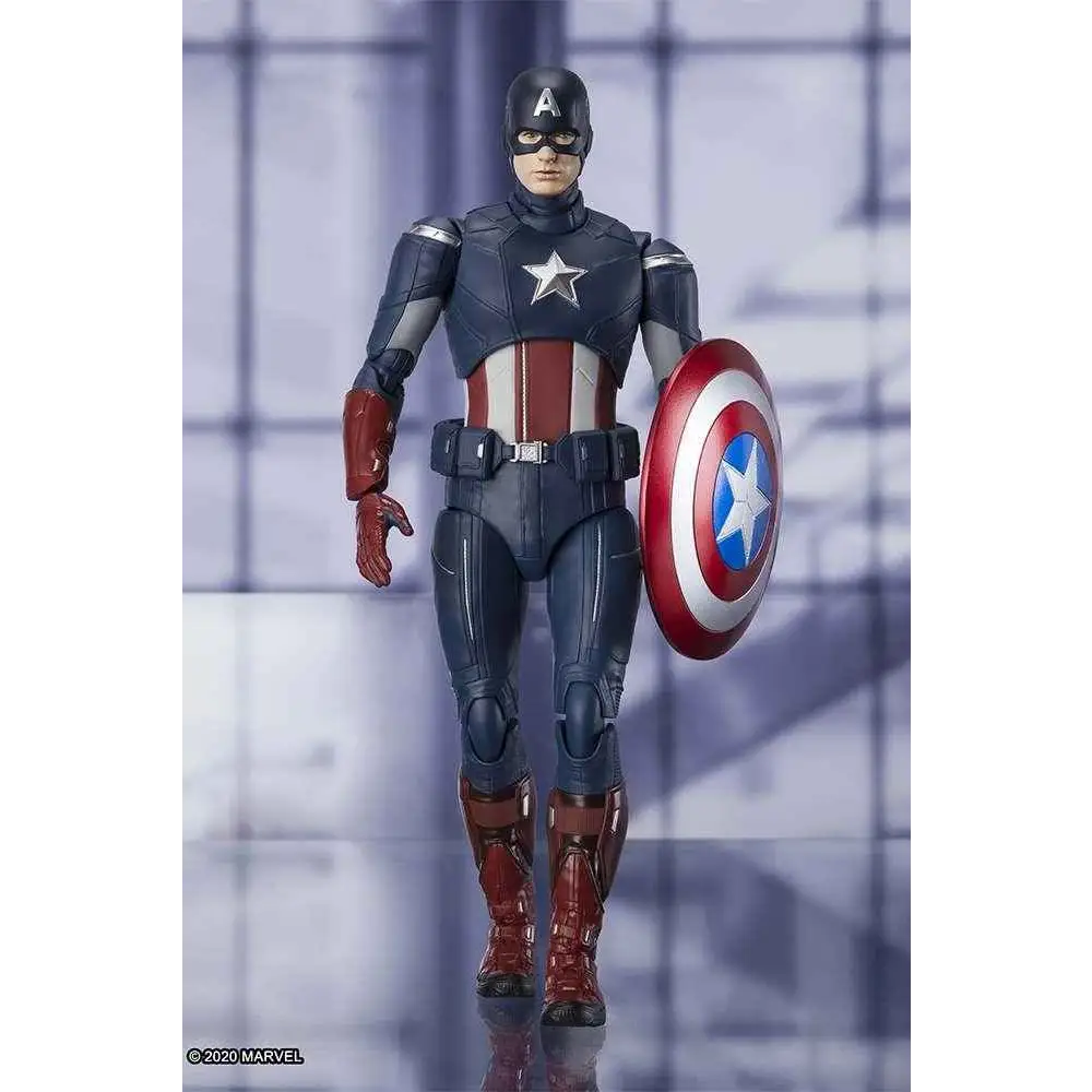 S.H.Figuarts Captain America Avengers: Endgame actionfigur med sköld