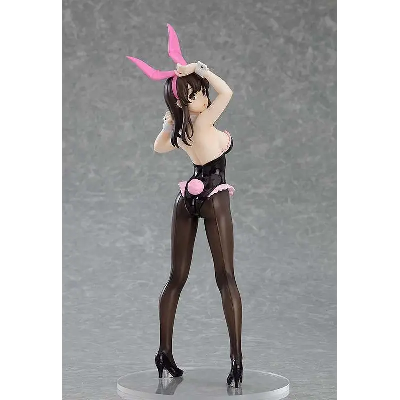 Saekano Megumi Kato kanin-figur i svart och rosa, anime-stil