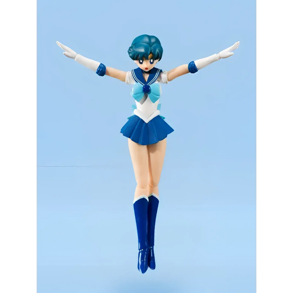 Sailor Mercury SH Figuarts blåvit actionfigur i dynamisk pose