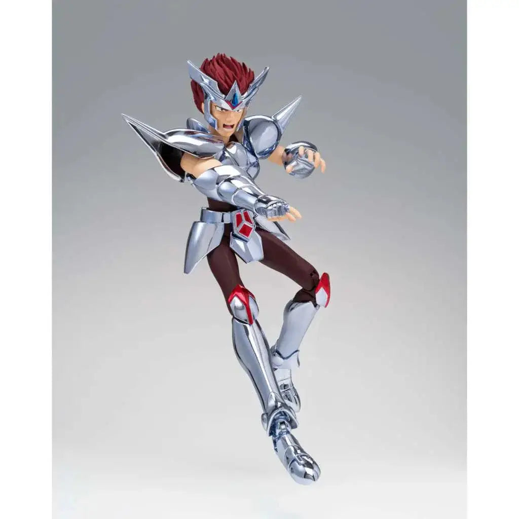 Saint Cloth Myth Centaurus Babel actionfigur i silver och rött pansar med dynamisk pose