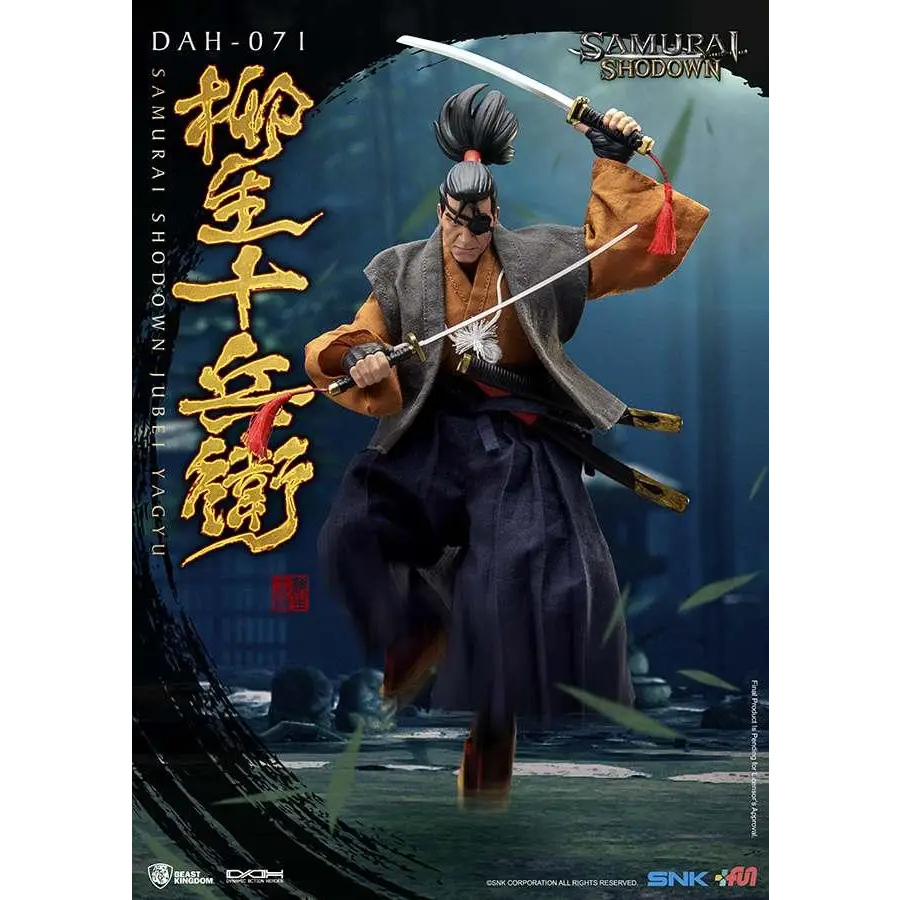 Detaljerad 1/6 DAH-figur av Jubei Yagyū från Samurai Shodown i samurajdräkt