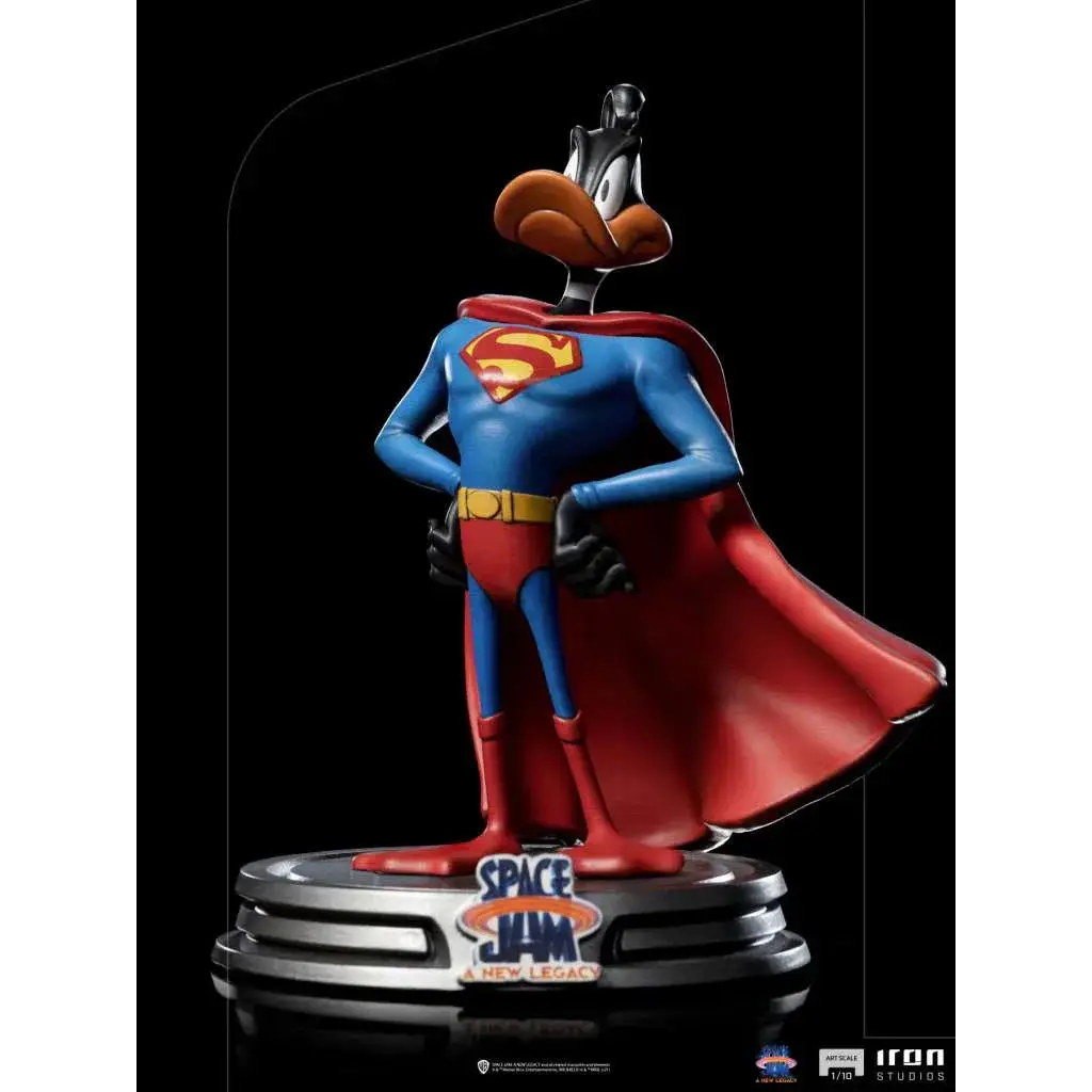 Daffy Duck som Superman i Space Jam 2-statyett 1/10