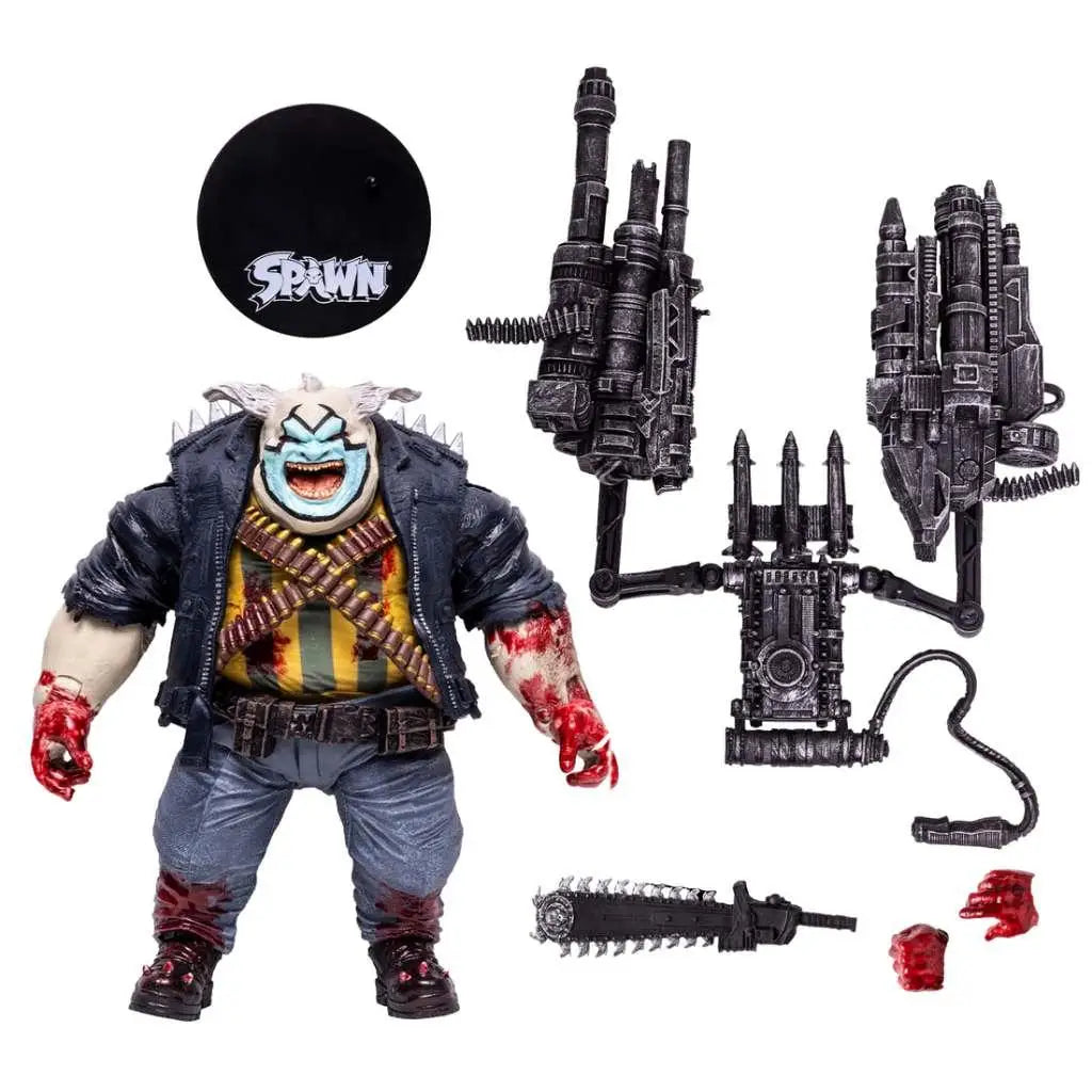 Spawn the Clown Bloody Deluxe Set actionfigur med blodiga effekter