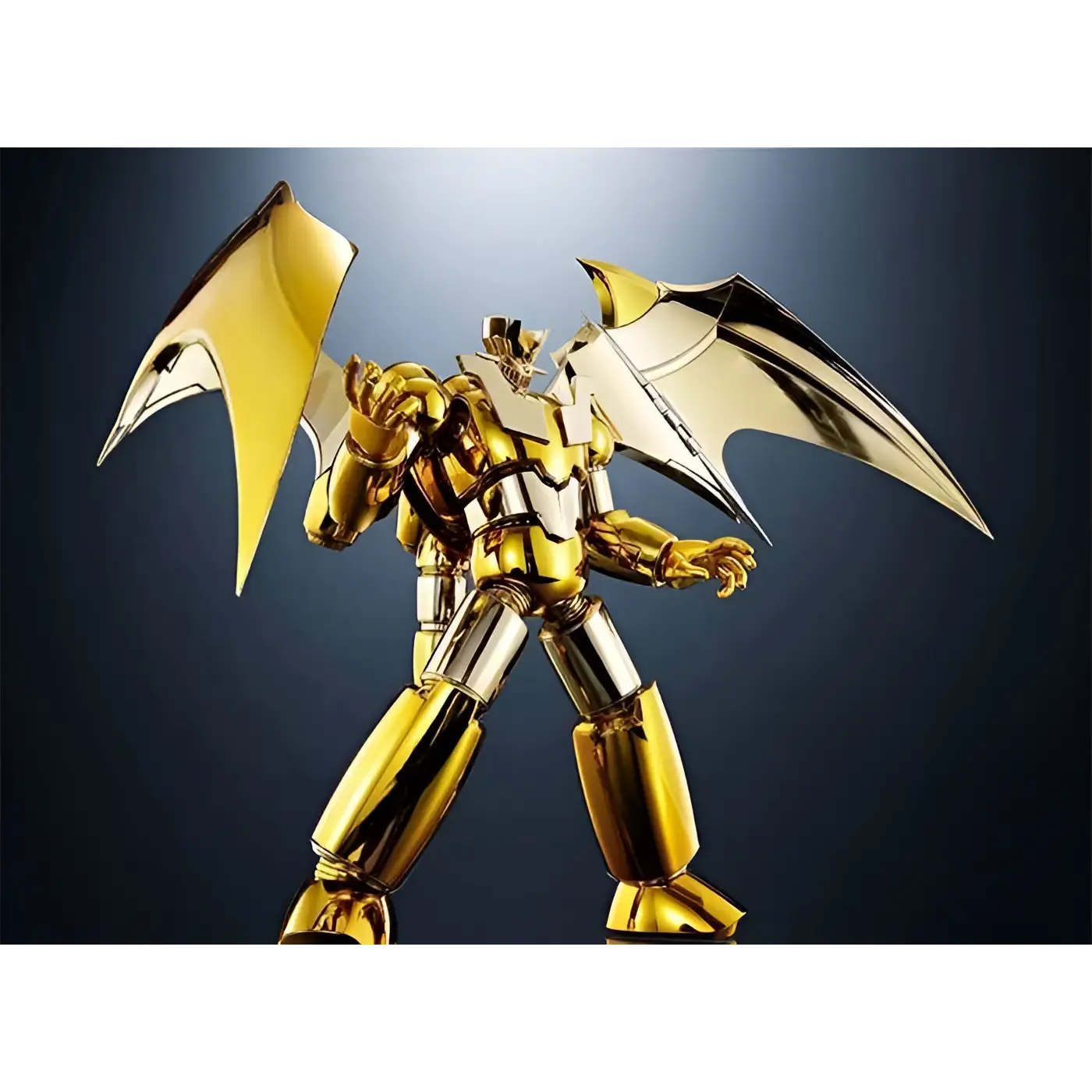 Guldmetallic robotfigur Src Shin Mazinger Z Gold Ver med vingar