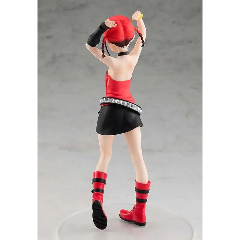 Röd och svart SSSS.Dynazenon Chise Asukagawa animefigur med flätat hår