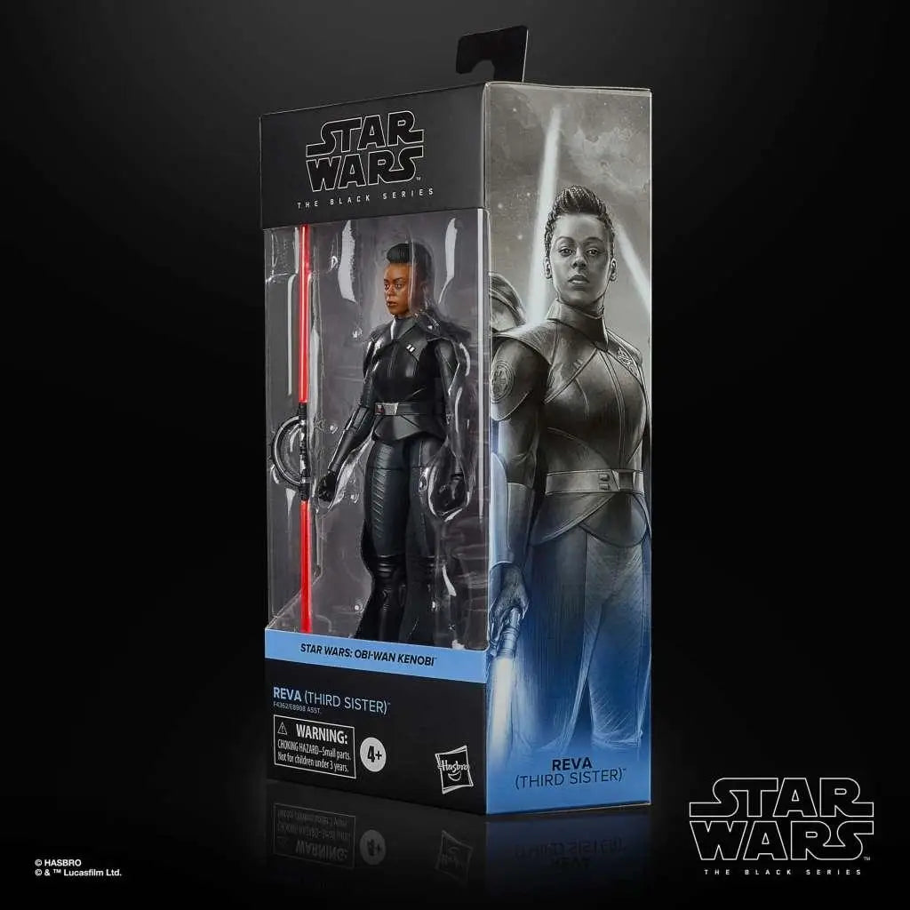 Star Wars The Black Series Reva Third Sister actionfigur i svart rustning