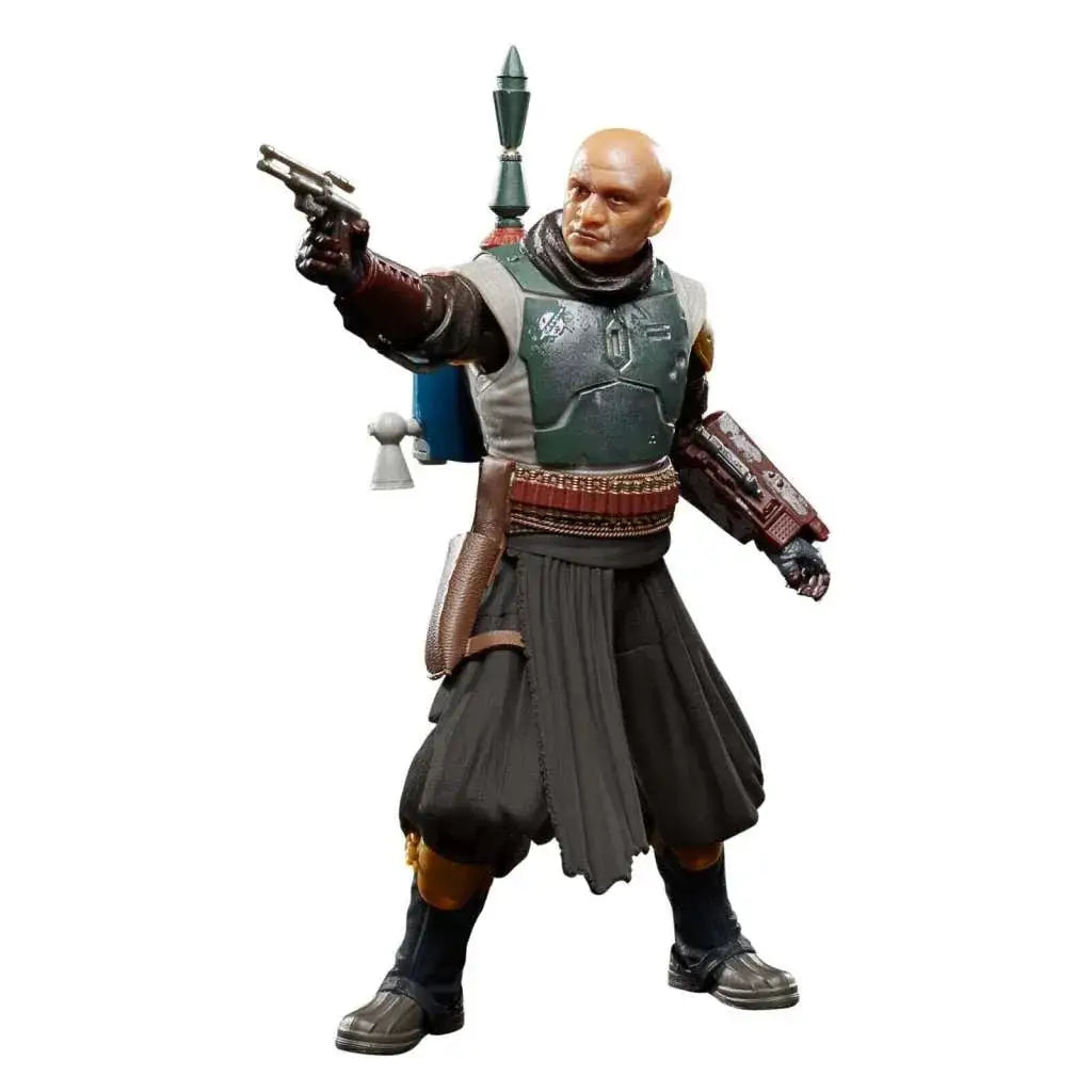 Boba Fett actionfigur i Mandalorian rustning på Tython Jedi Ruins