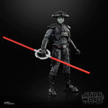 Svart rustad Fifth Brother-inquisitor-figur med rött lightsaber från Star Wars The Black Series