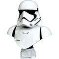 Vit Star Wars First Order Stormtrooper Legend Bust i vit med svarta accenter