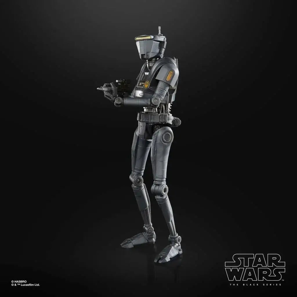 Svart och guld rustad droidfigur från Star Wars The Black Series